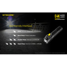 Load image into Gallery viewer, NITECORE E4K Next Generation 21700 Compact EDC Flashlight
