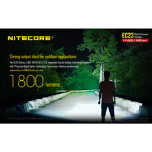 Load image into Gallery viewer, Nitecore EC23 1800 Lumen Compact High Performance LED Flashlight
