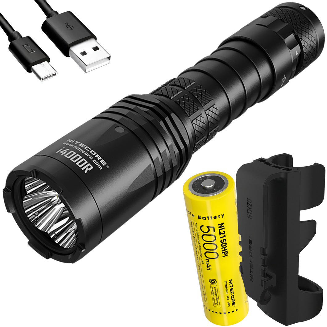 NITECORE i4000R 4400 Lumen USB-C Rechargeable LED Flashlight